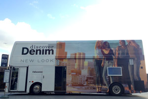 Agency RPM helped New Look on the denim bus concept