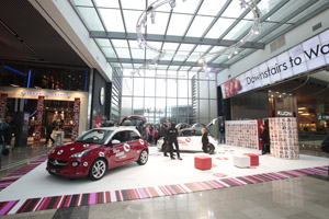 One of the Vauxhall ADAM experiences themed around Valentine's Day