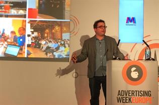 Schultz spoke at the #AWEurope Underground venue