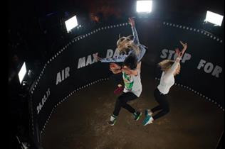 Guests were invited to 'Stop for air' in a selfie arena