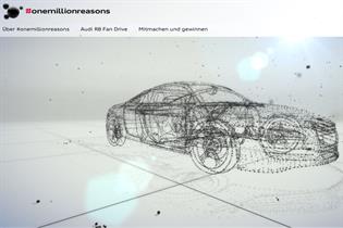 Audi: interactive microsite creates a 3D image from user-generated content