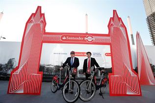 Santander named as new sponsor of 'Boris bikes'