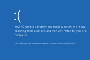 Blue screen of death: an example of how technology never works as it should