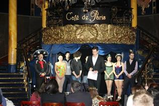 The first heat of Beat the Brief took place at Cafe de Paris