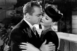 James Cagney & Sylvia Sidney in Blood on the Sun - cropped screenshot (<a href="http://www.toutlecine.com/images/film/0015/00152464-du-sang-dans-le-soleil.html">original image</a>)