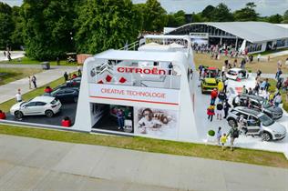Crown delivered the Citroën stand at last year's festival