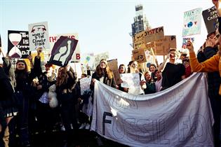 Youth climate strikers in London (picture: UK Student Climate Network)