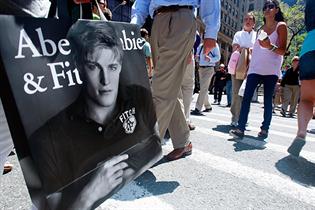 Abercrombie & Fitch: recently removed its logo from its range 
