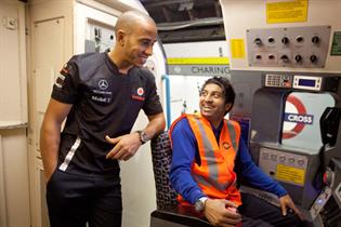 Lewis Hamilton: the Formula 1 star took part in Diageo's festive responsible drinking push last year