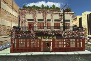 Image of the Salt Arms pub in the metaverse