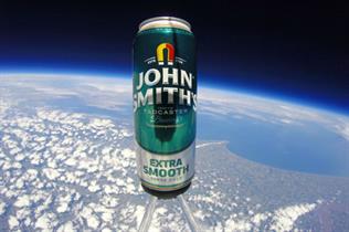 The beer caught a view of the Earth from 37,430 metres into the atmosphere