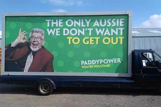 Controversial: The sentiment of the ad crossed the line, said Paddy Power