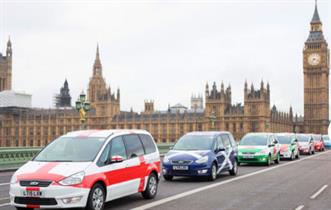 The #RugLee fleet is making its way around London throughout the World Cup