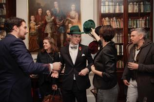 The event featured a male styling session