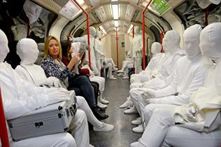 Colourless commuters surprised travellers in London
