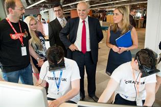 Create UK: business secretary Vince Cable and Facebook's Nicola Mendlesohn at last week's launch 