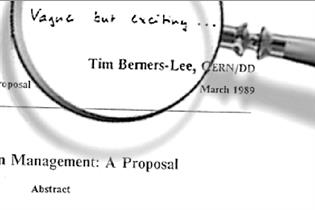 Tim Berners-Lee's proposal in March 1989: "vague but exciting"