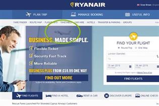 Aer Lingus "photobombed" rival Ryanair's ad.