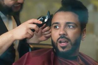 Man getting his hair cut