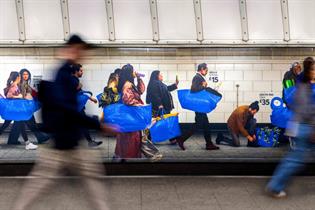 Ikea Frakta bag mural