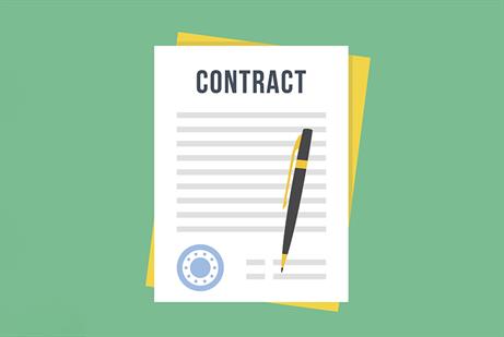 Illustration of a contract