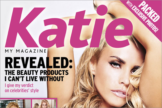 Katie Price: updates Twitter fans with news of magazine launch
