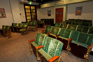 The cinema has period 1930s decoration