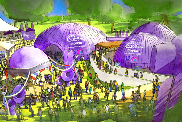 Cadbury: impression of the Olympic House interactive experience in Hyde Park