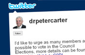 Twitter: RCN's chief executive Dr Peter Carter goes online