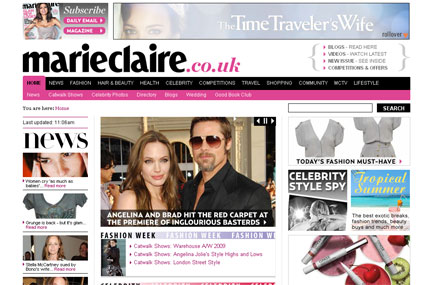 Marieclaire.co.uk: relaunched website