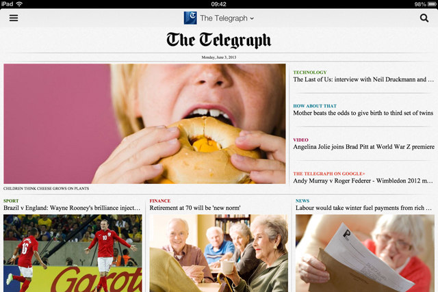 Telegraph: partners Halifax for Google Currents edition