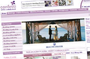 Confetti: wedding website rdesigned by