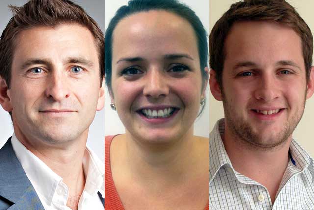 Andrew Stephens, Rachel Biscombe and Chris Whitnall 