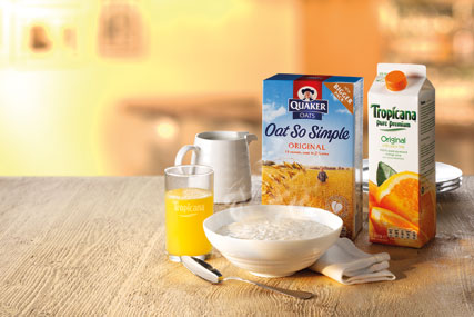PepsiCo brands: Quaker Oats and Tropicana