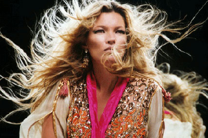 Kate Moss: stars in Swarovski 3D ad
