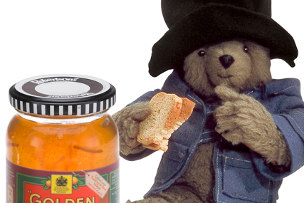 Golden Shred: employs Paddington Bear
