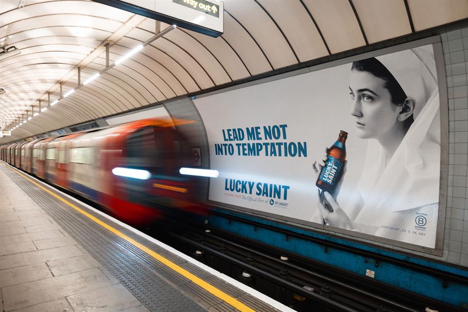 OOH billboard at underground station