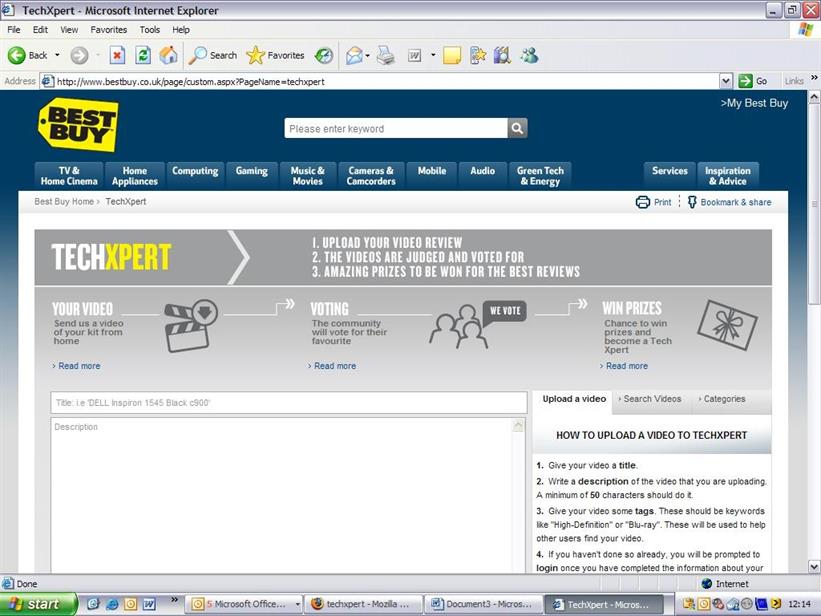 Best Buy: online review site launched