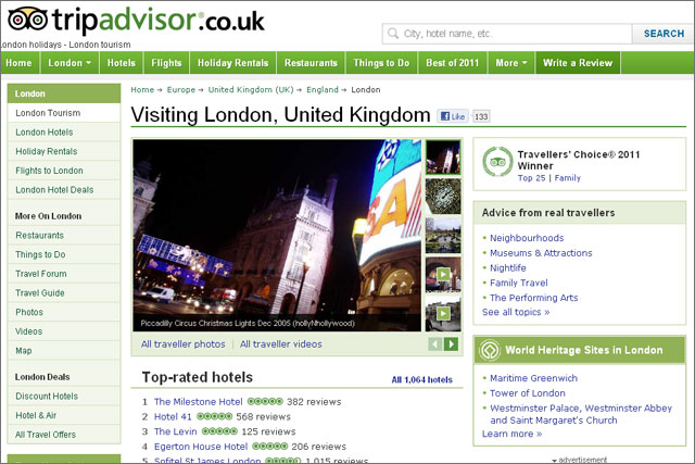 TripAdvisor: travel site to be investigated by ASA