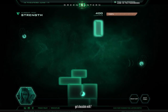 Got Milk?: Green Lantern online game