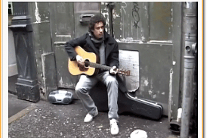 Mangan: busking to The Animals