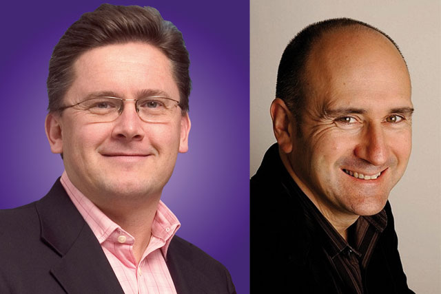 Martyn Rattle (l) and Malcolm Hunter: departing Aegis