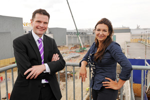 General manager Andrew Parkinson and venue director Rebecca Cardozo