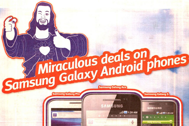 Phones4U: ASA bans Easter press ad