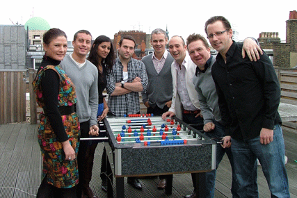 From left: Claire Bloxham, Phil Townend, Angeline Lodhia, John-Paul James, Mark Davey, Mike D'Ambrosio, Steve Doyle and Evan Russell