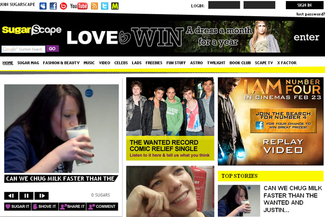 SugarScape:  Hachette Filipacchi takes brand online-only