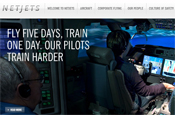 NetJets: website allows viewers to explore planes