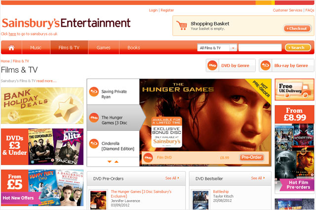 Sainsbury's: set to enter the VoD market with film service offer