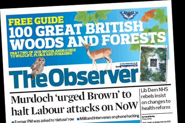 The Observer: circulation falls below 300,000