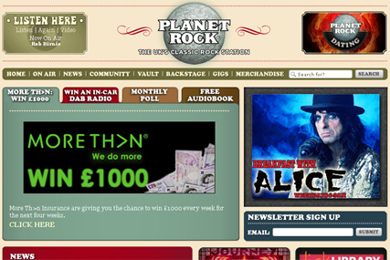 Planet Rock: More Than sponsors traffic and travel 